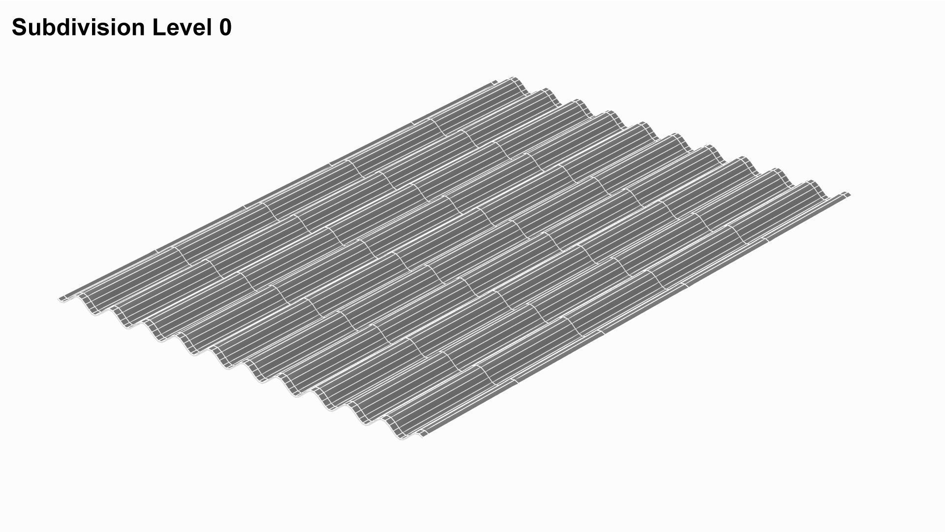 Concrete Roof Tile 3D model_7