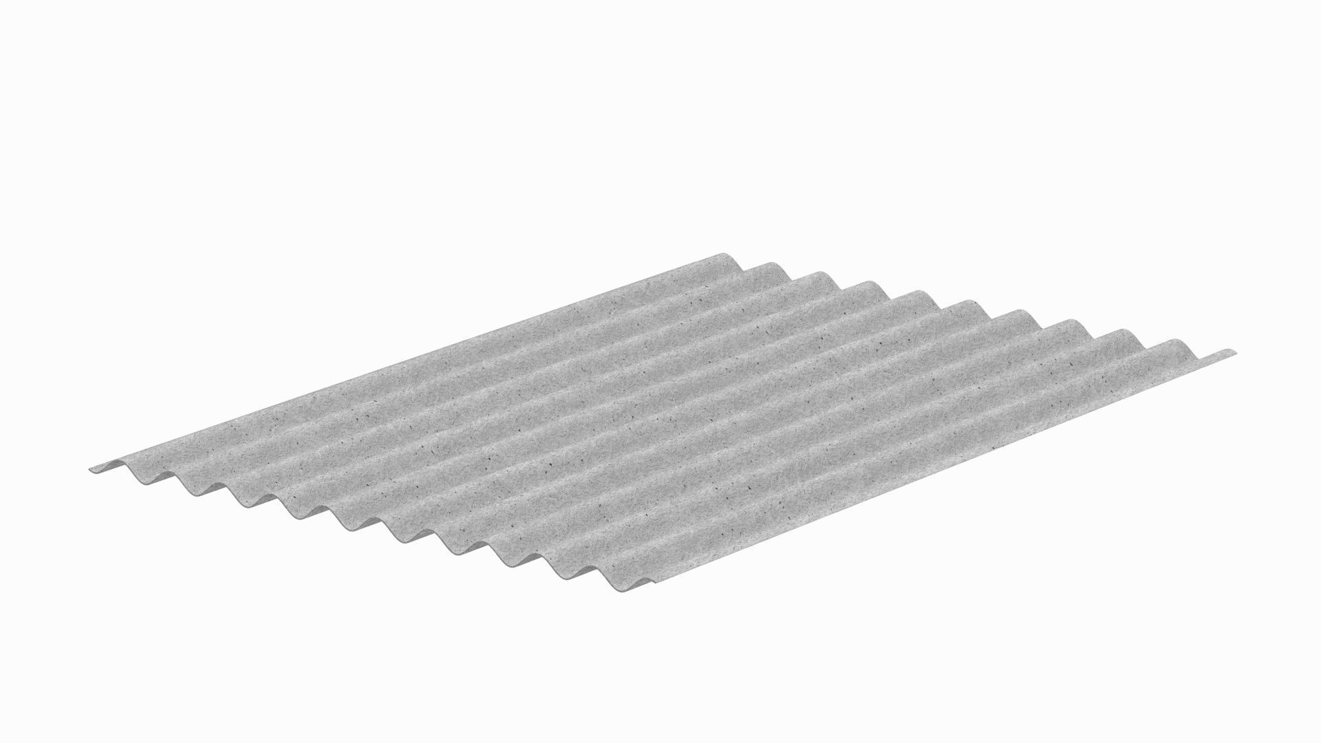 Concrete Roof Tile 3D model_1