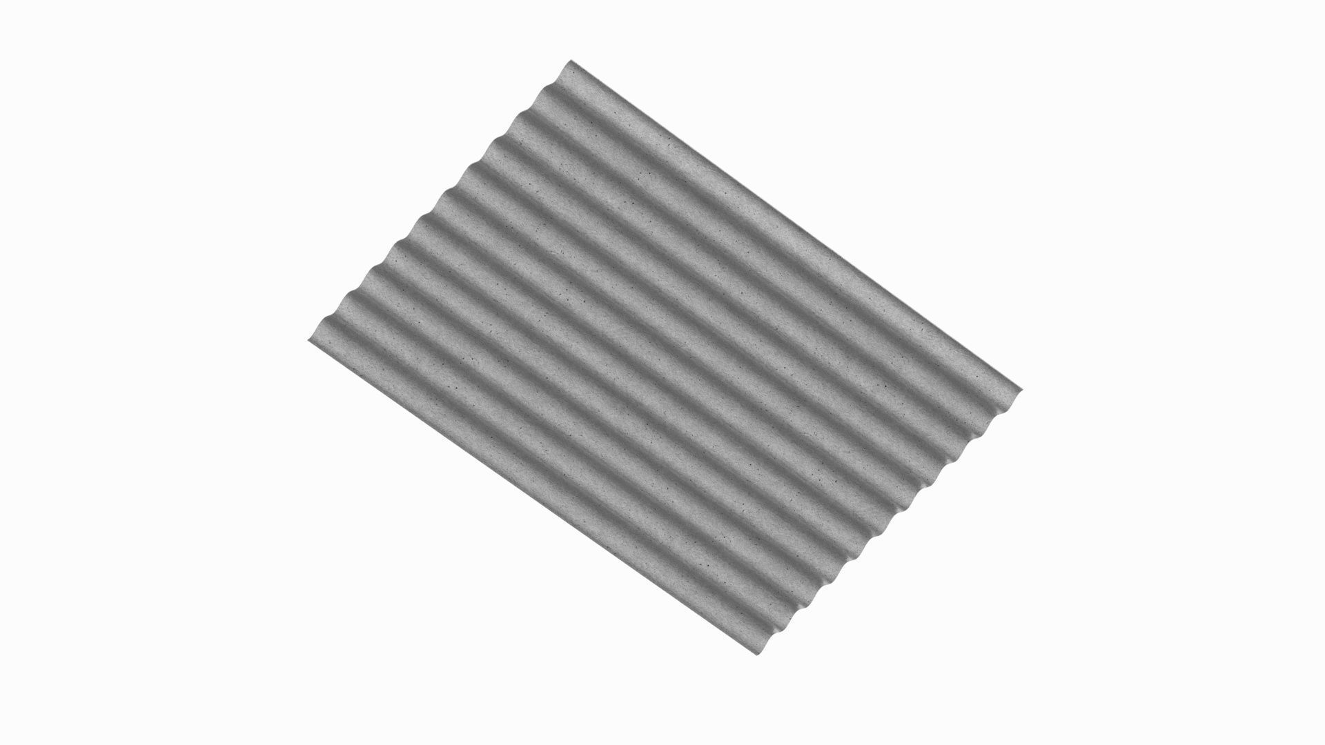 Concrete Roof Tile 3D model_5