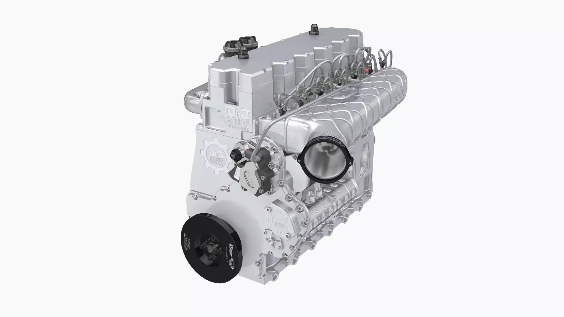 DJ Precision Machine Executioner Diesel engine Low-poly 3D model