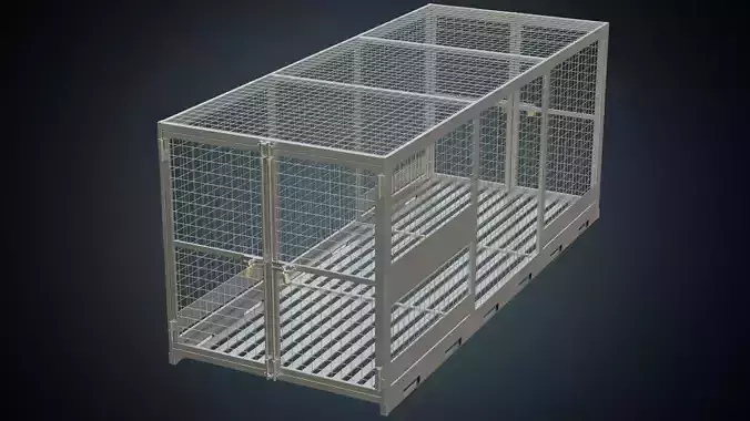Cage 3 Basic Low-poly 3D model