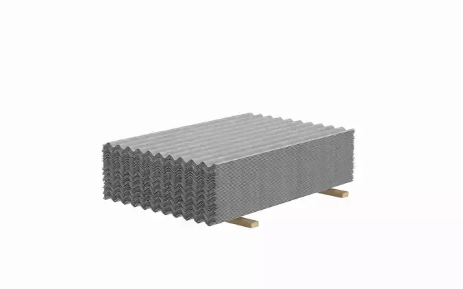 Concrete Roof Tiles 3D model Concrete Roof Tiles 3D model