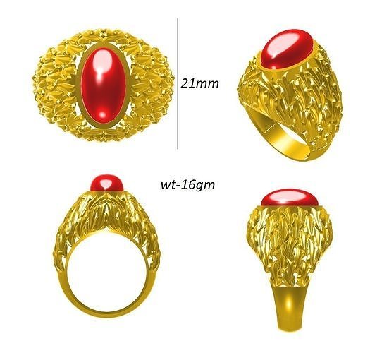 jants ring stone  3D print model