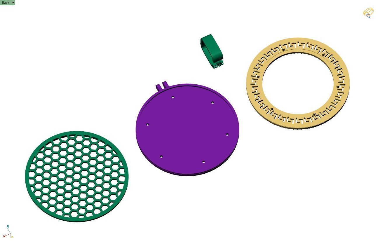 Custom  Picture Pendant  - Memory Picture diamond Necklace   3D print model_15