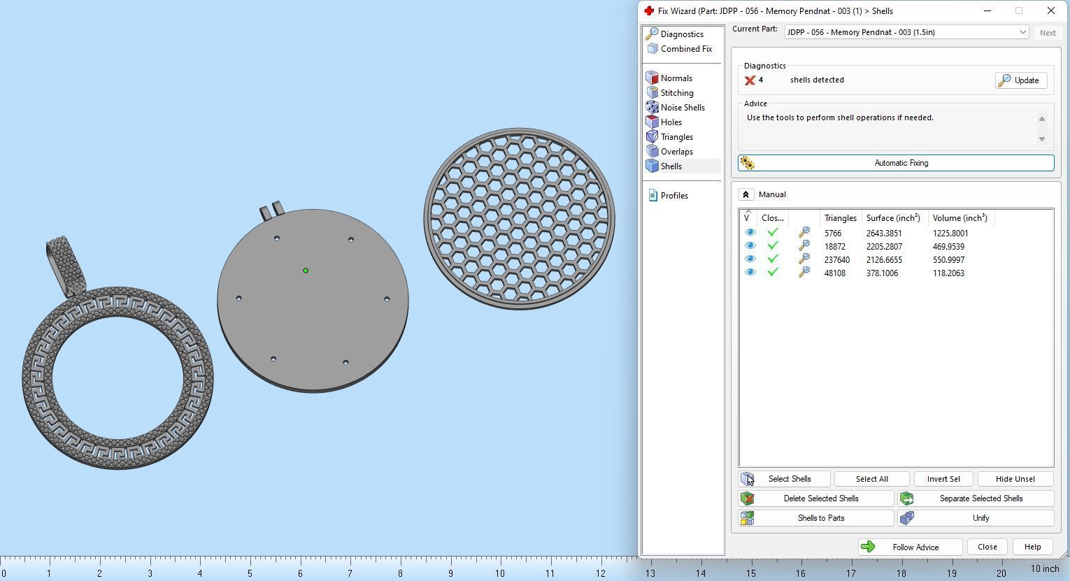 Custom  Picture Pendant  - Memory Picture diamond Necklace   3D print model_24
