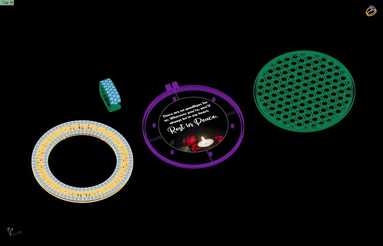 Custom  Picture Pendant  - Memory Picture diamond Necklace   3D print model_18