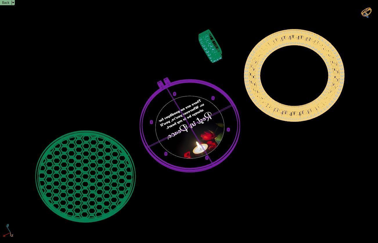 Custom  Picture Pendant  - Memory Picture diamond Necklace   3D print model_19