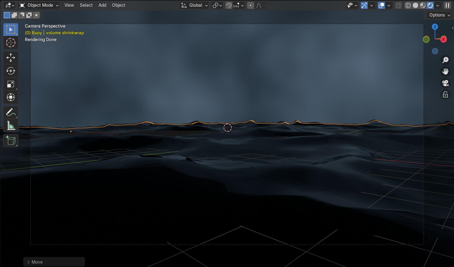 Rainy Ocean free 3D model animated | CGTrader