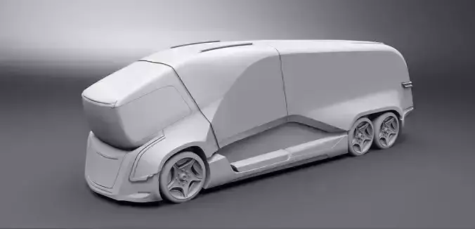 Concept electric truck scale model  3D print model