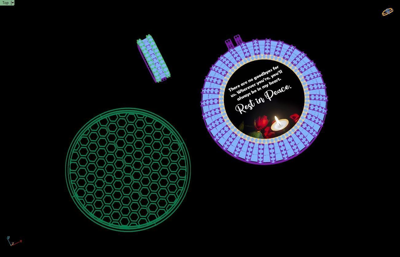 Custom  Picture Pendant  - Memory Picture diamond Necklace   3D print model_16