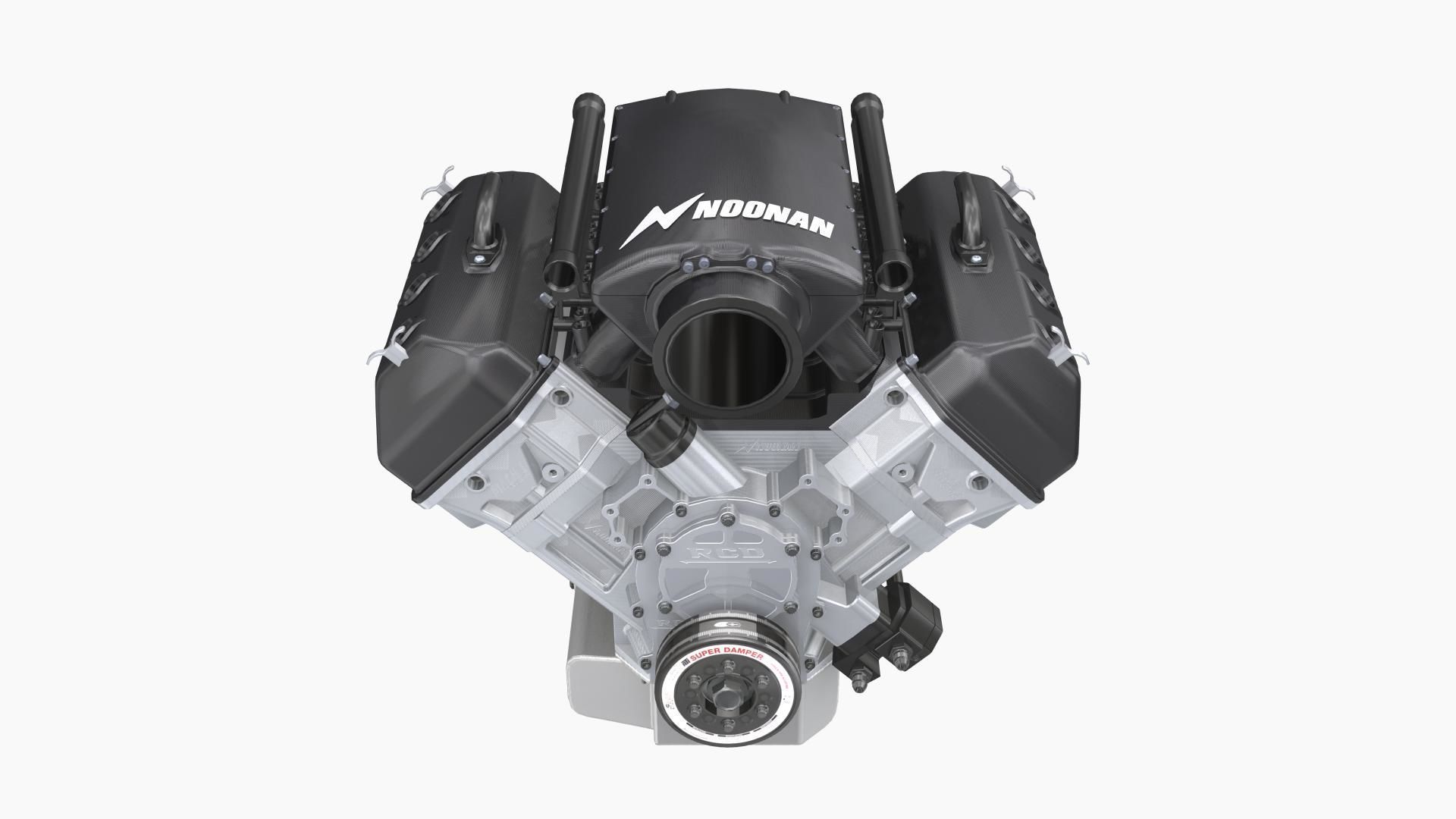 Noonan HEMI 4-8 billet engine Low-poly 3D model_1