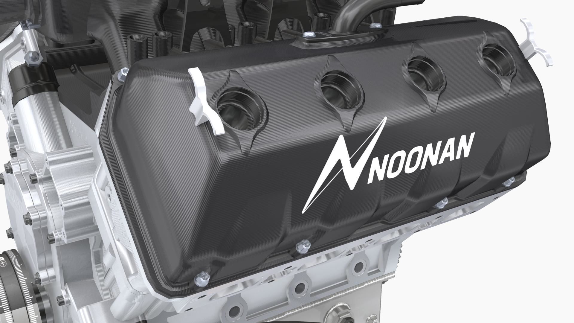 Noonan HEMI 4-8 billet engine Low-poly 3D model_6