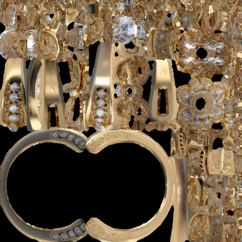 Realistic Gold Ring 3D Model - Clear Mesh for Visualizations 3D model_4