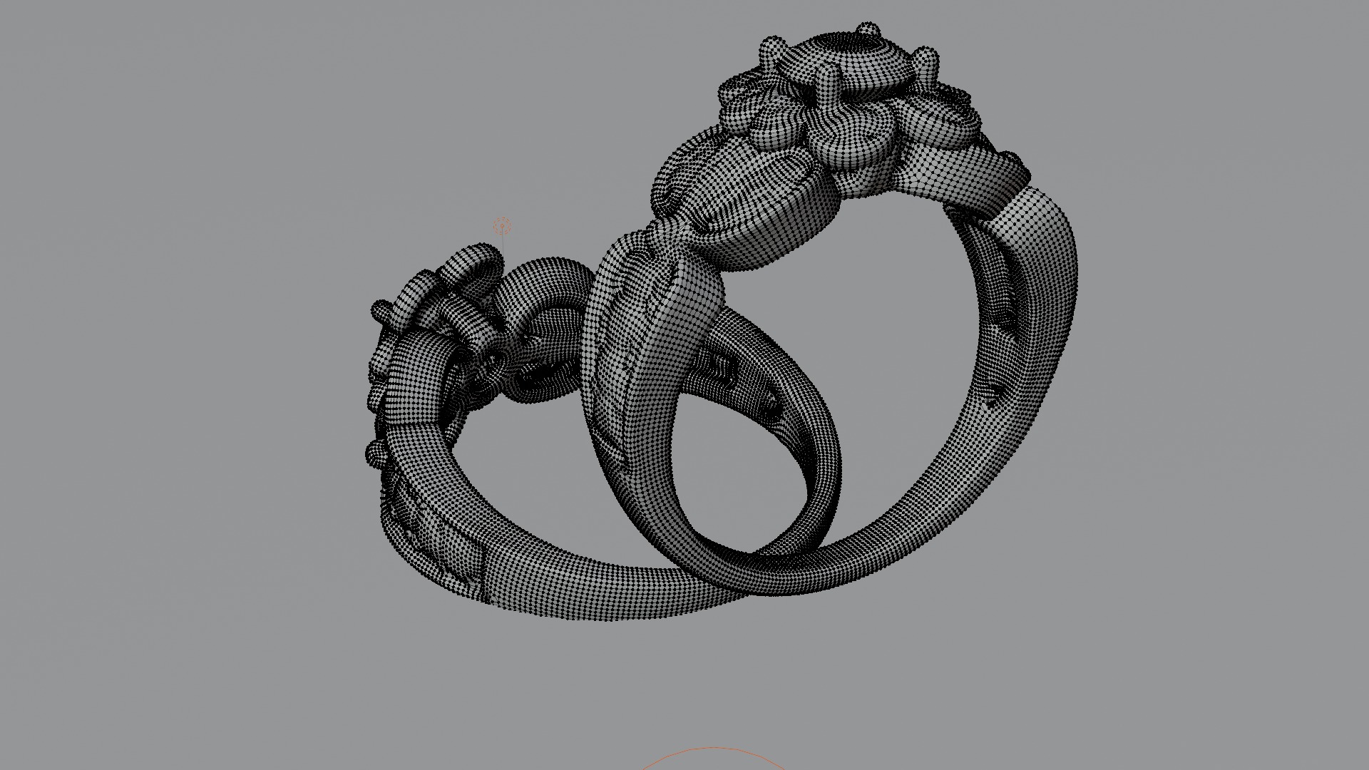 Realistic Gold Ring 3D Model - Clear Mesh for Visualizations 3D model_3