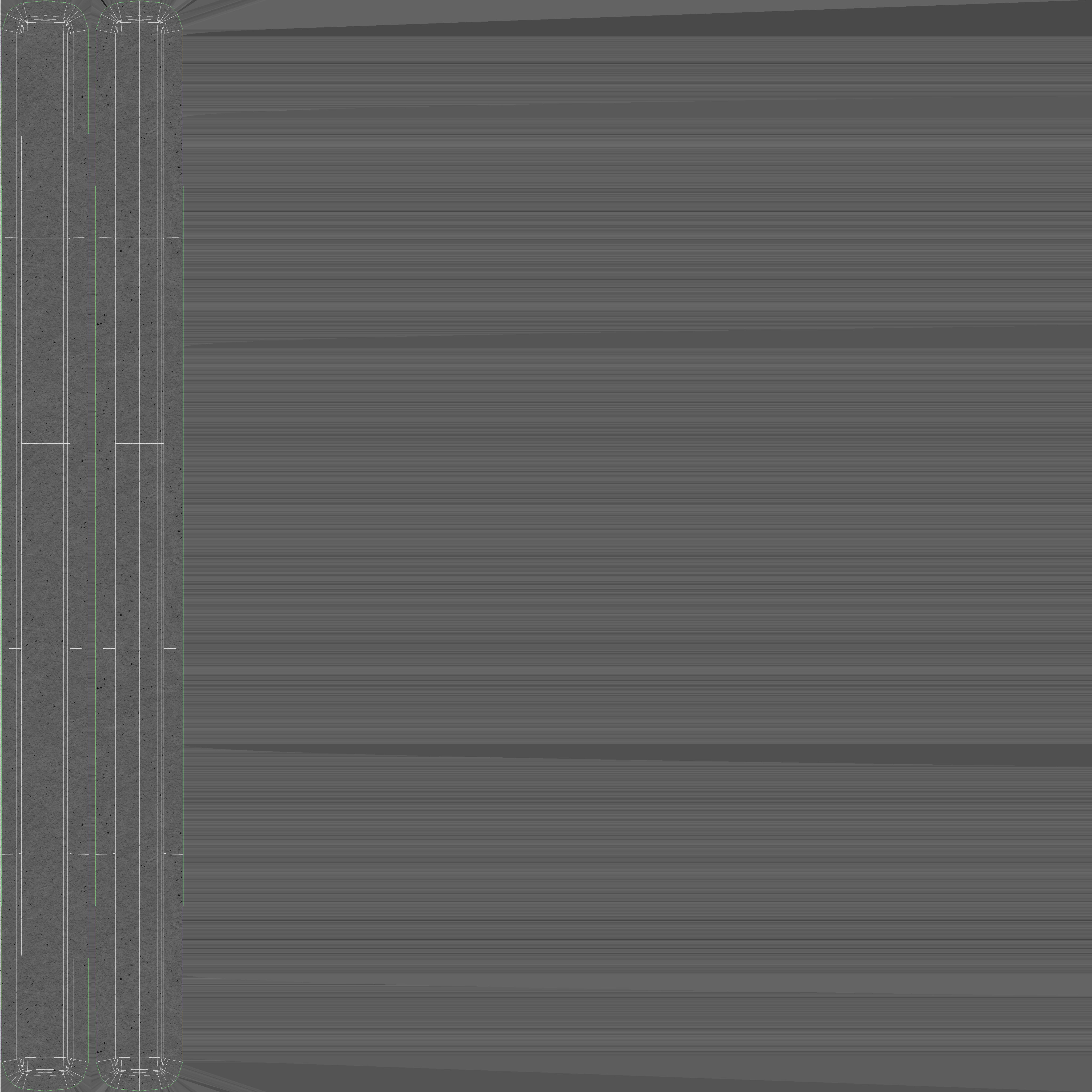 Concrete Slabs On Wood Planks 3D model_8