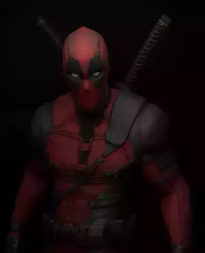 Deadpool 3D Model in Blender 3D model