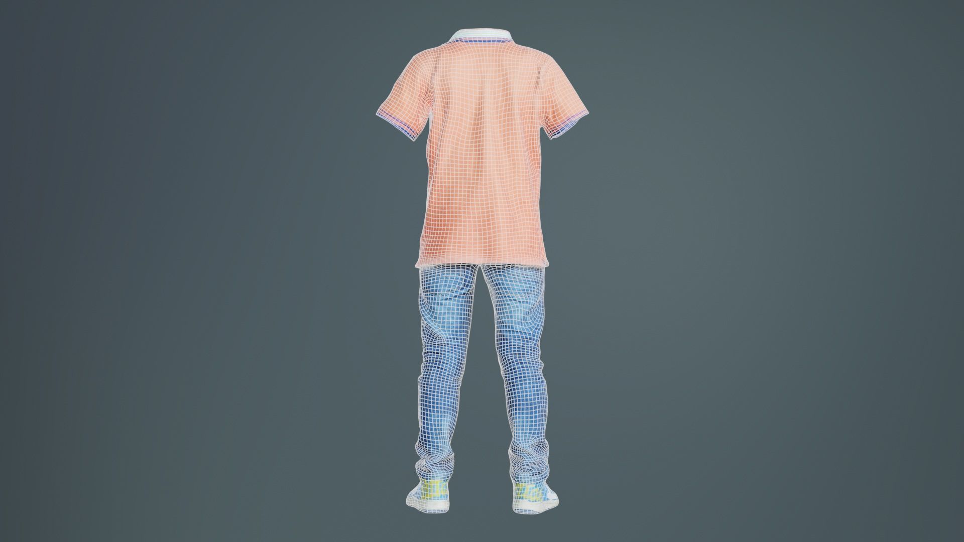Kid 4 Low-poly 3D model_10