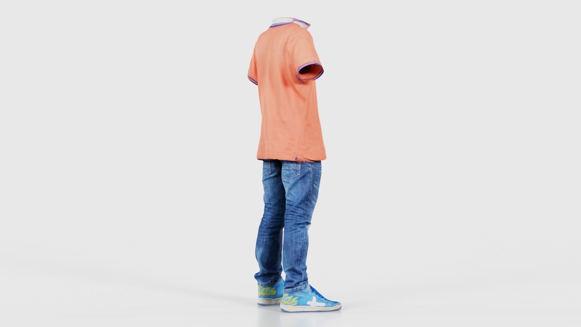 Kid 4 Low-poly 3D model_19