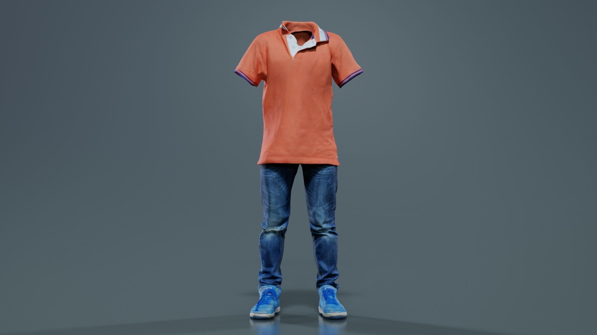 Kid 4 Low-poly 3D model_8