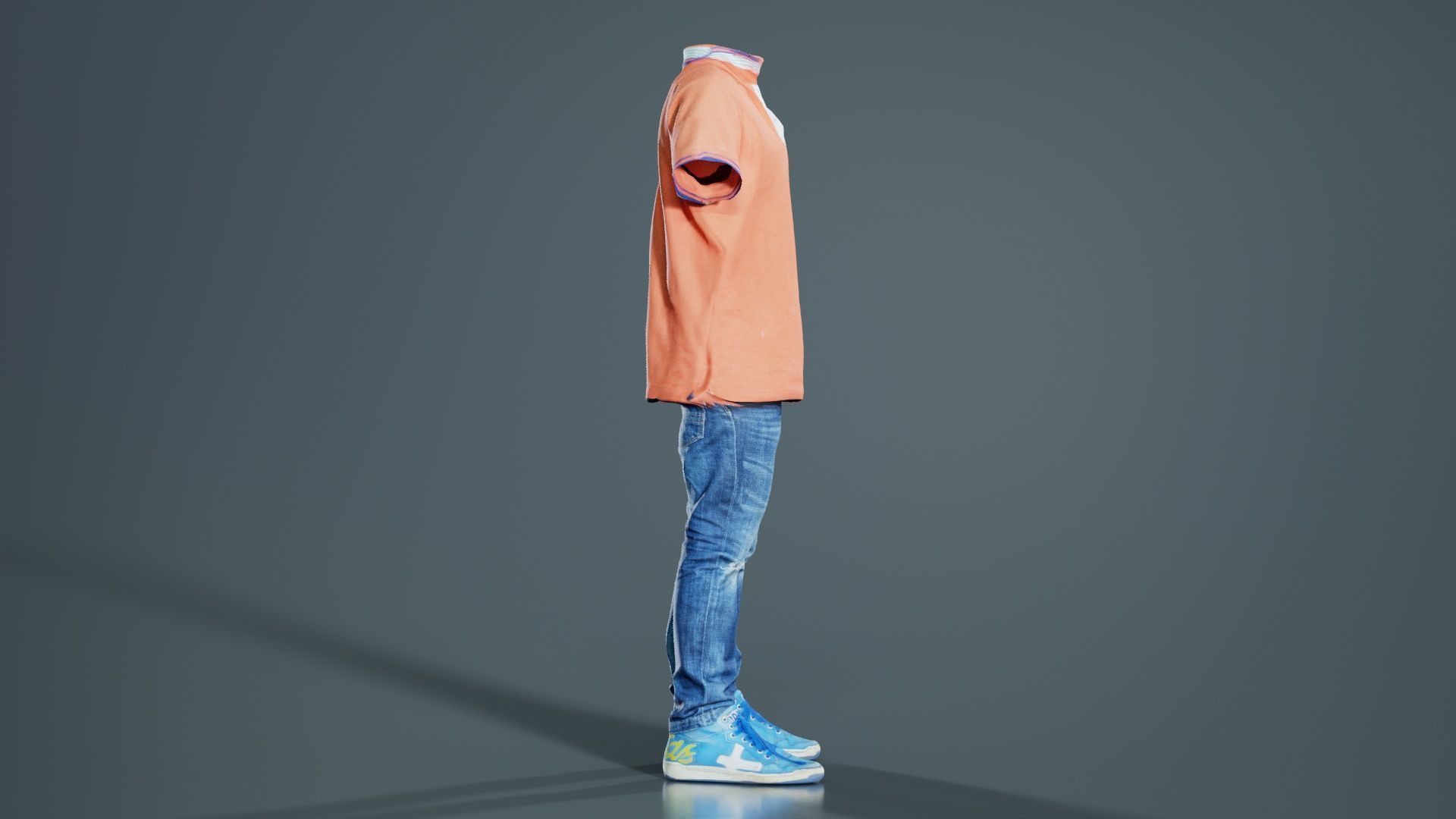 Kid 4 Low-poly 3D model_4