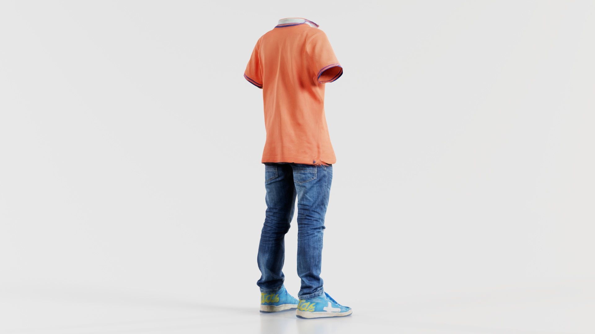 Kid 4 Low-poly 3D model_6