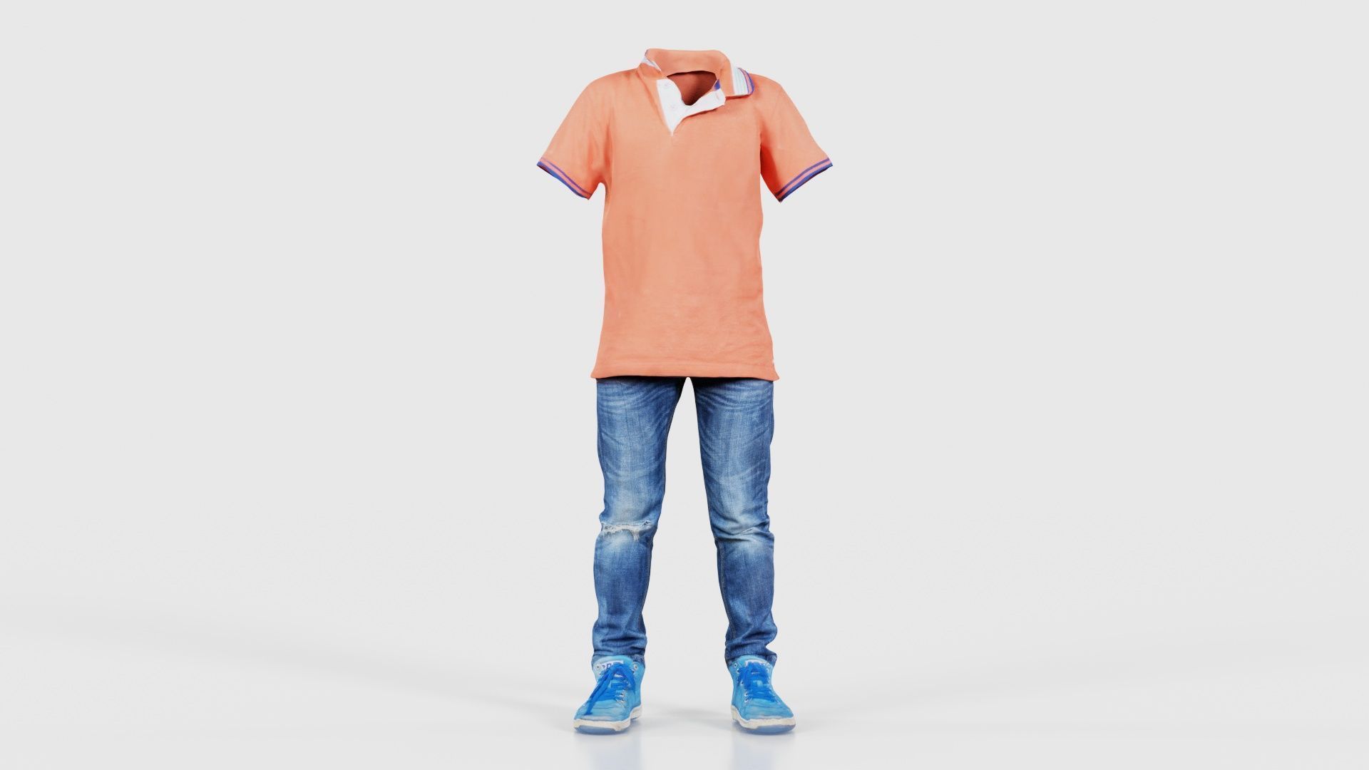 Kid 4 Low-poly 3D model_15