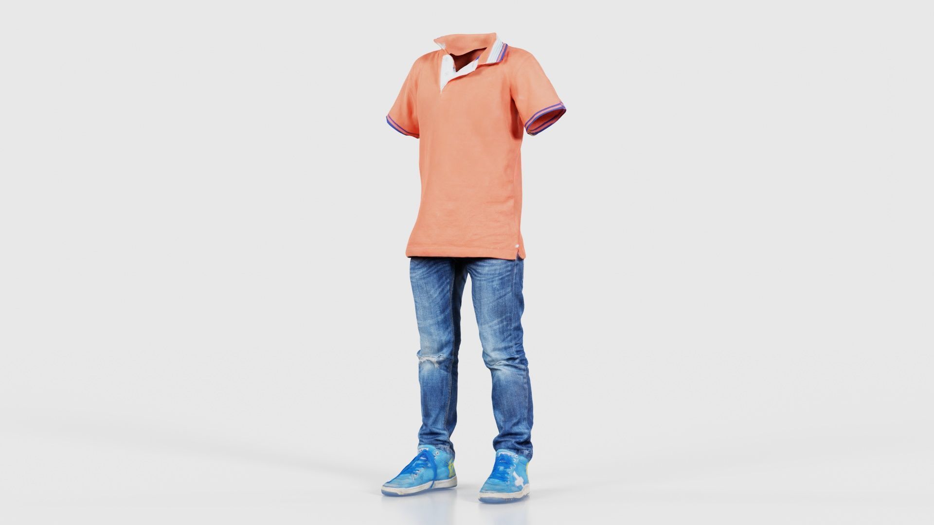 Kid 4 Low-poly 3D model_26