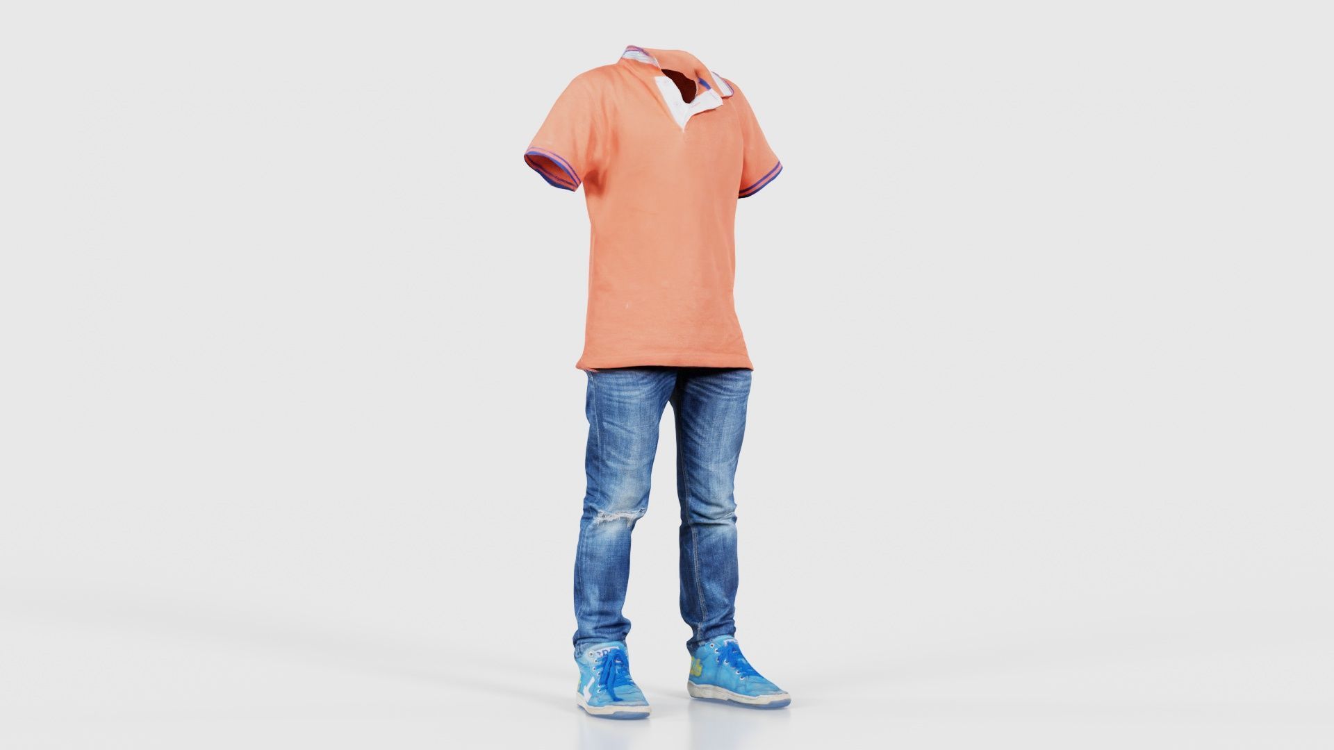 Kid 4 Low-poly 3D model_16