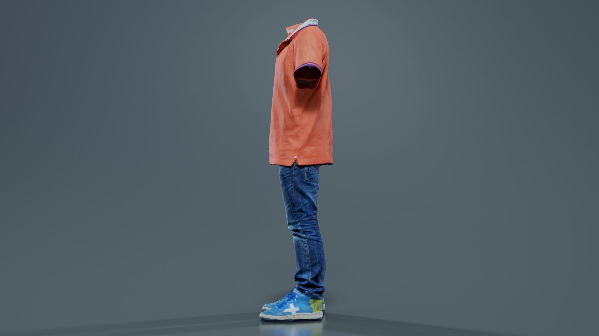 Kid 4 Low-poly 3D model_7