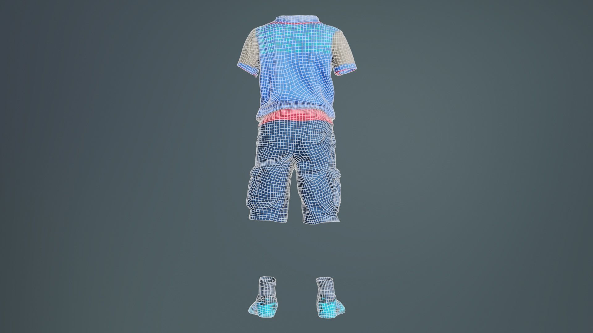 Kid 5 Low-poly 3D model_10