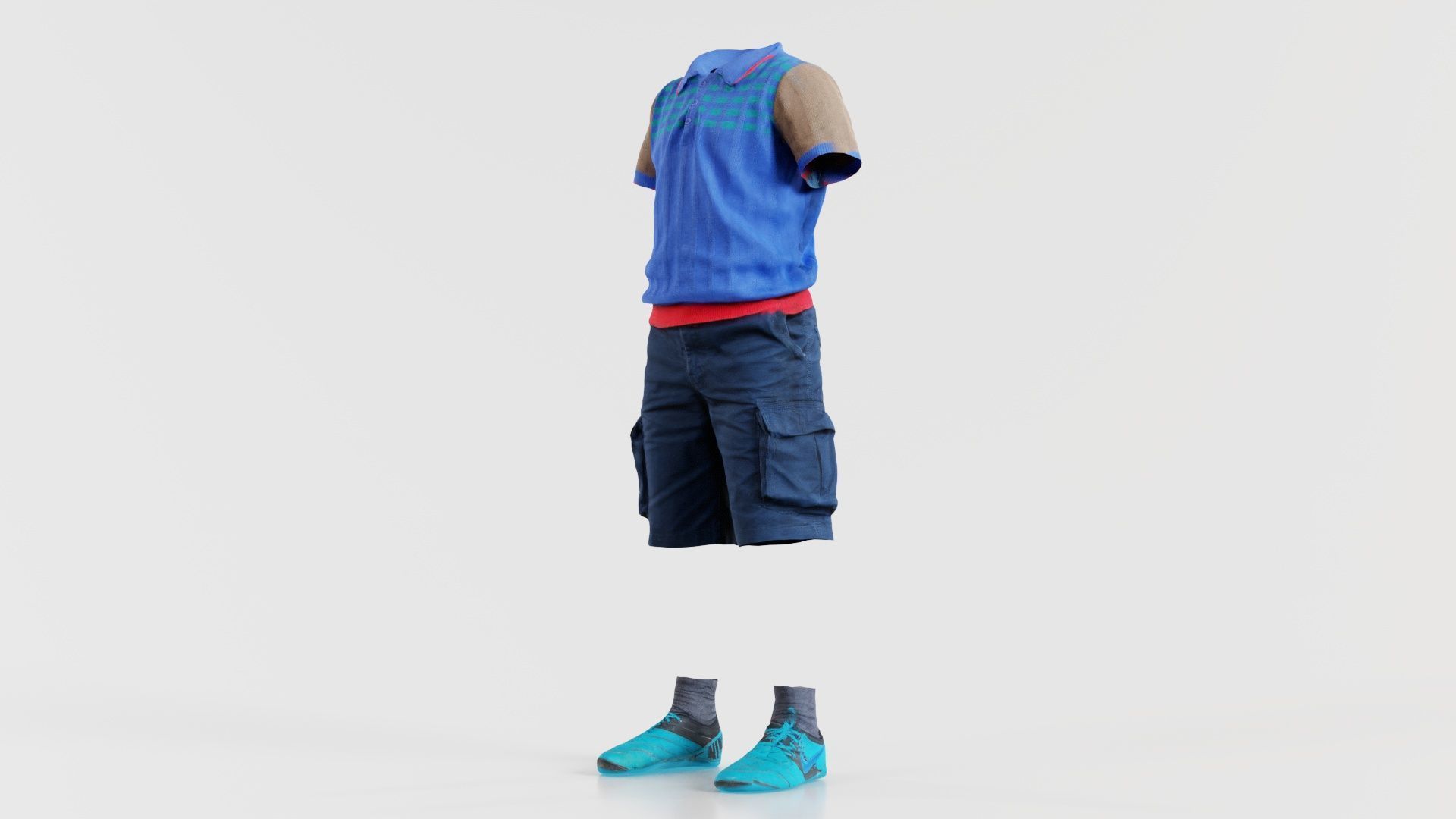Kid 5 Low-poly 3D model_4