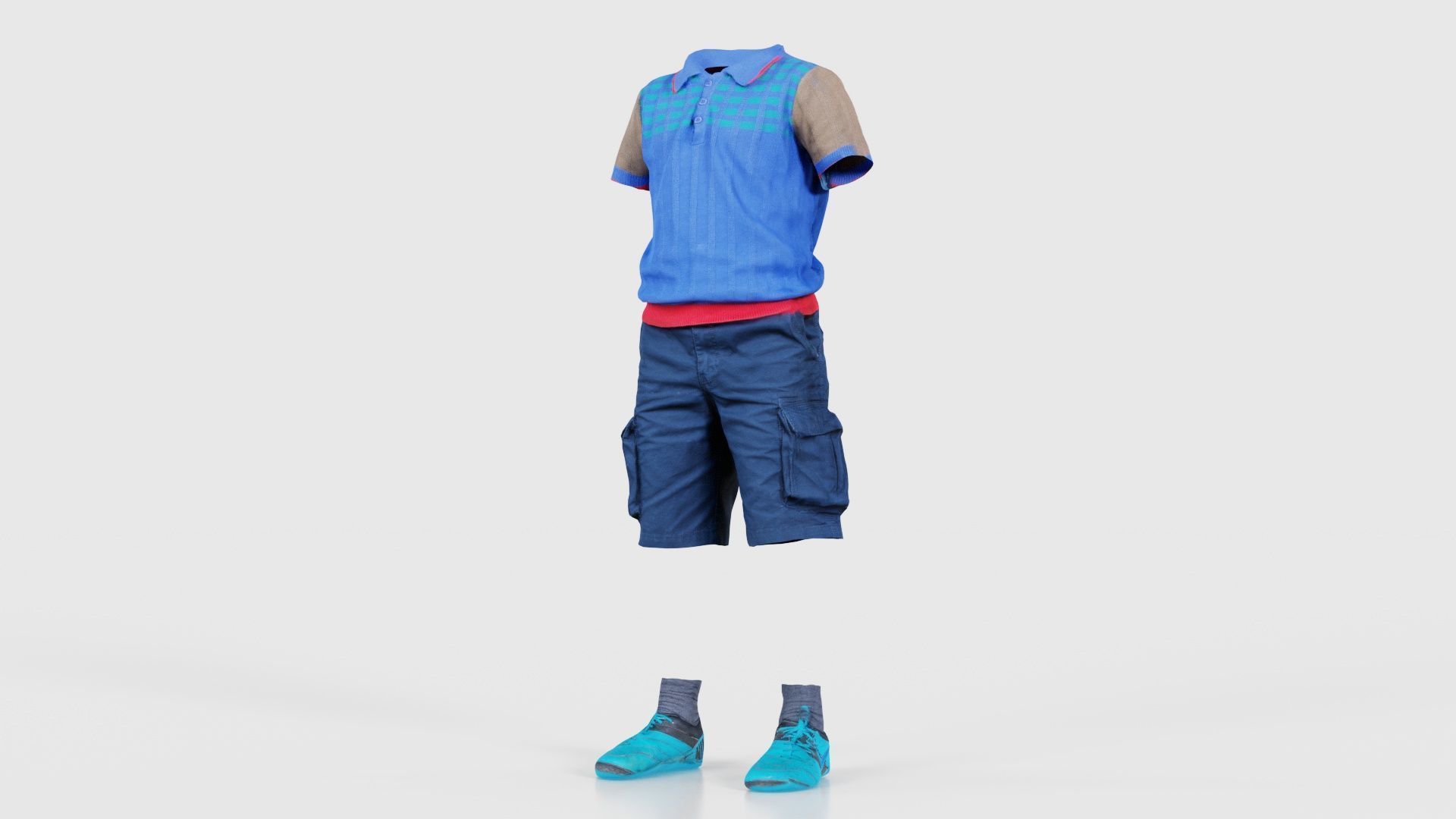 Kid 5 Low-poly 3D model_26