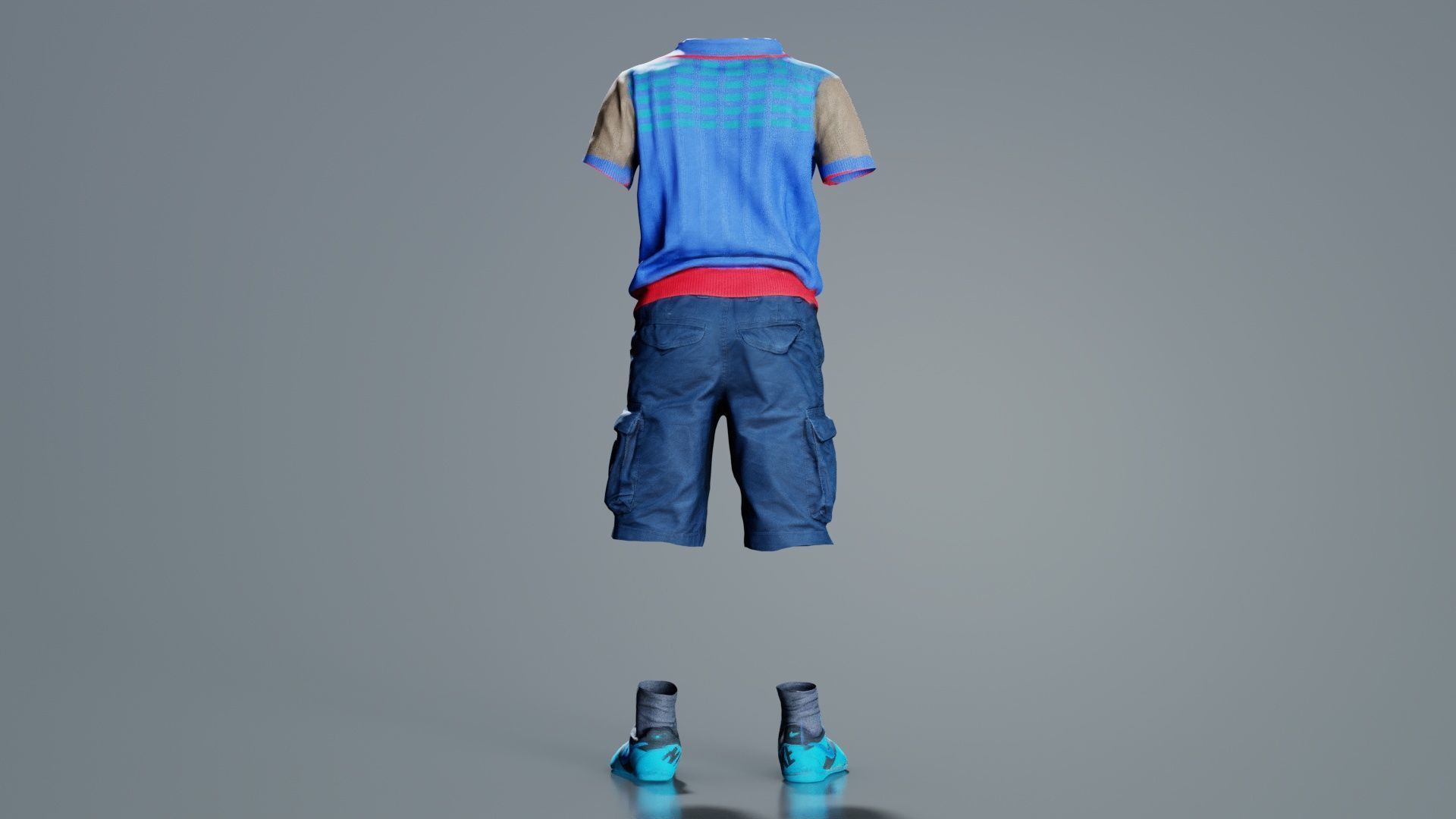 Kid 5 Low-poly 3D model_7