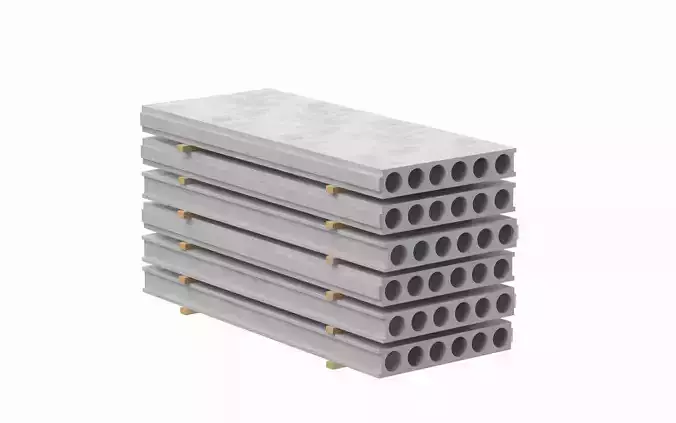 Stacked Concrete Slabs  3D model