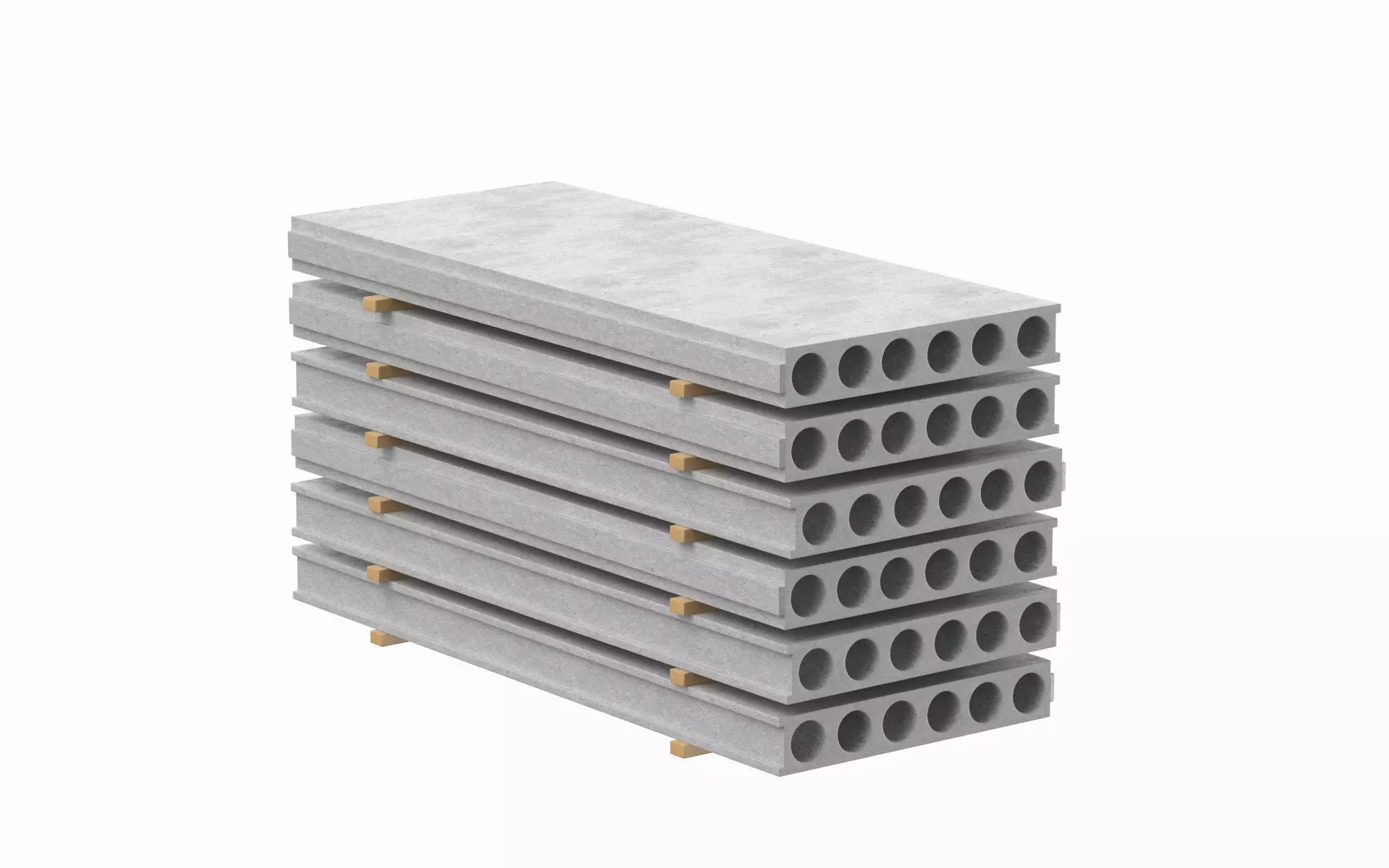 Stacked Concrete Slabs  3D model_0