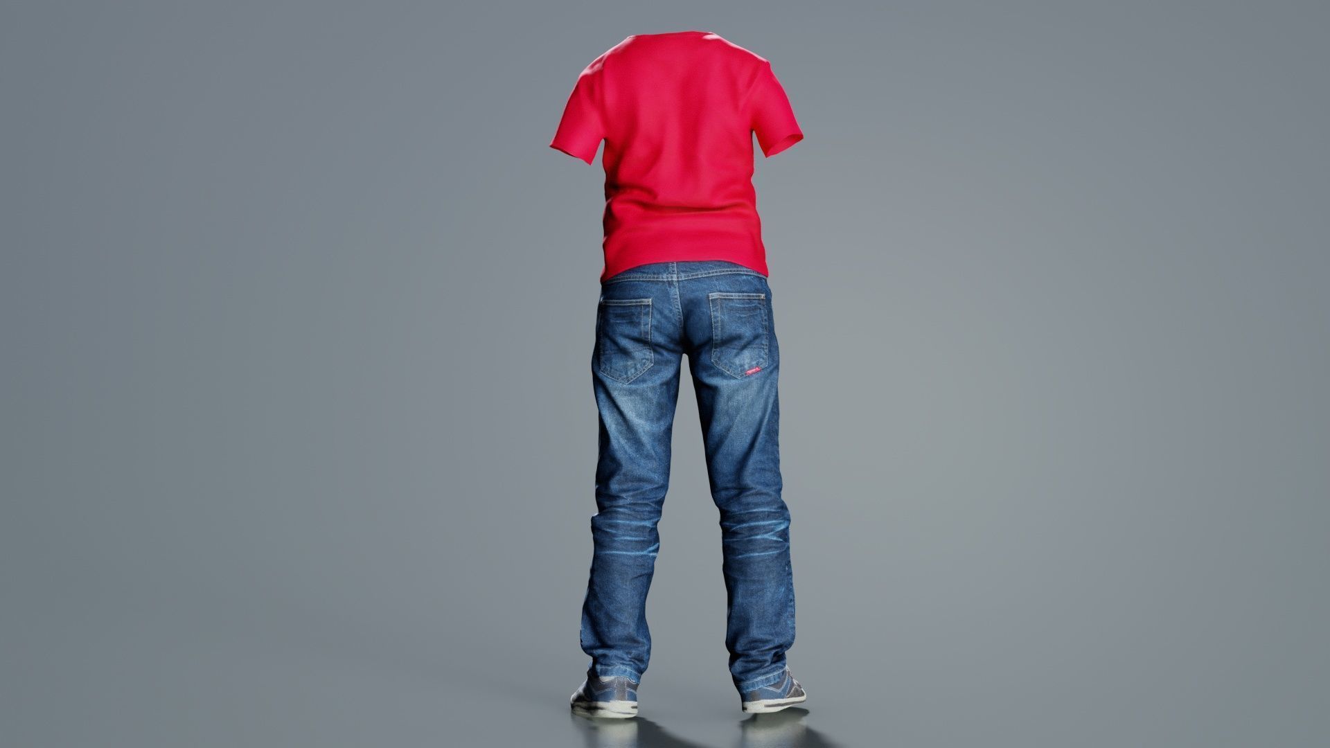 Kid 6 Low-poly 3D model_1