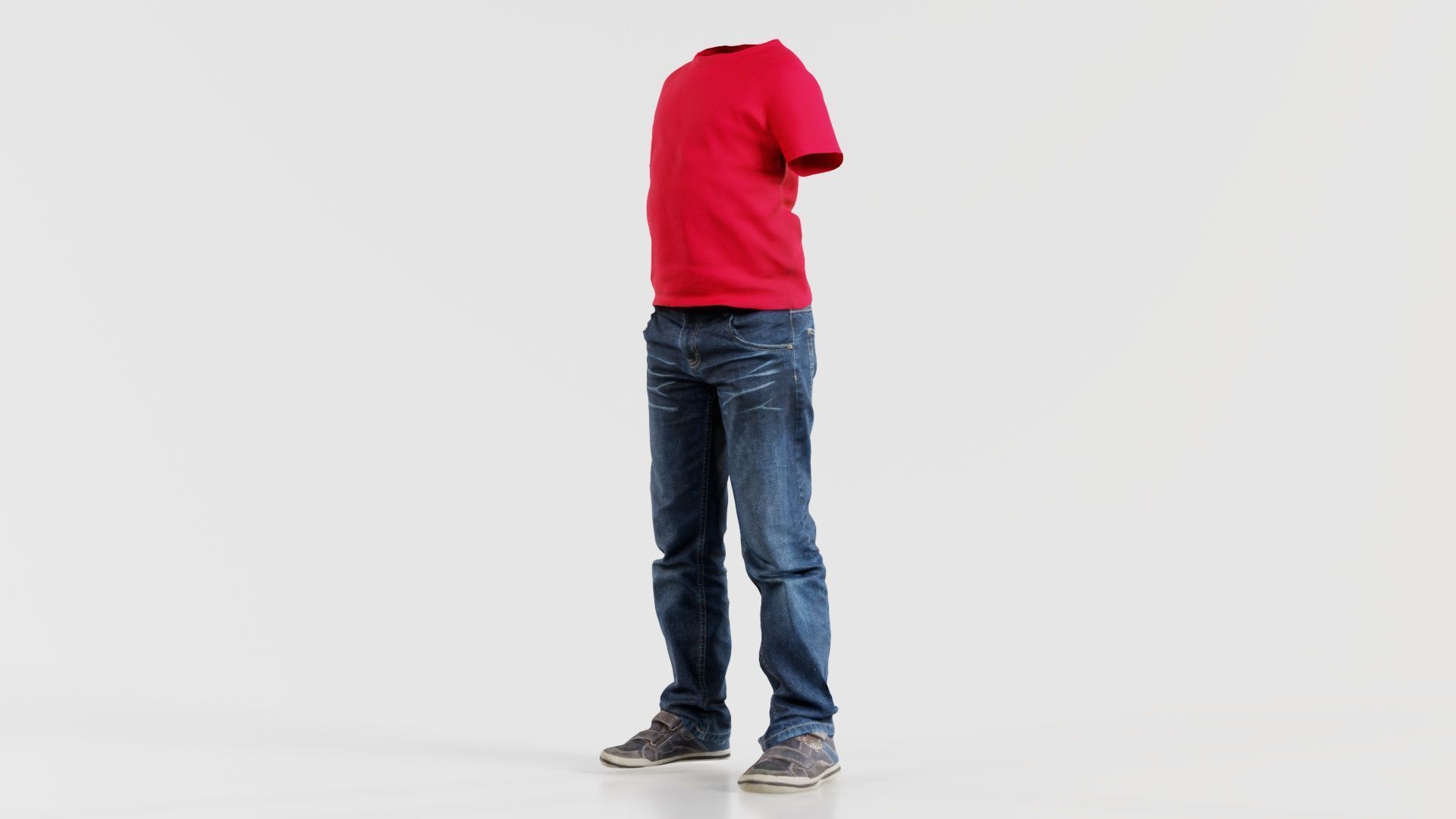 Kid 6 Low-poly 3D model_4