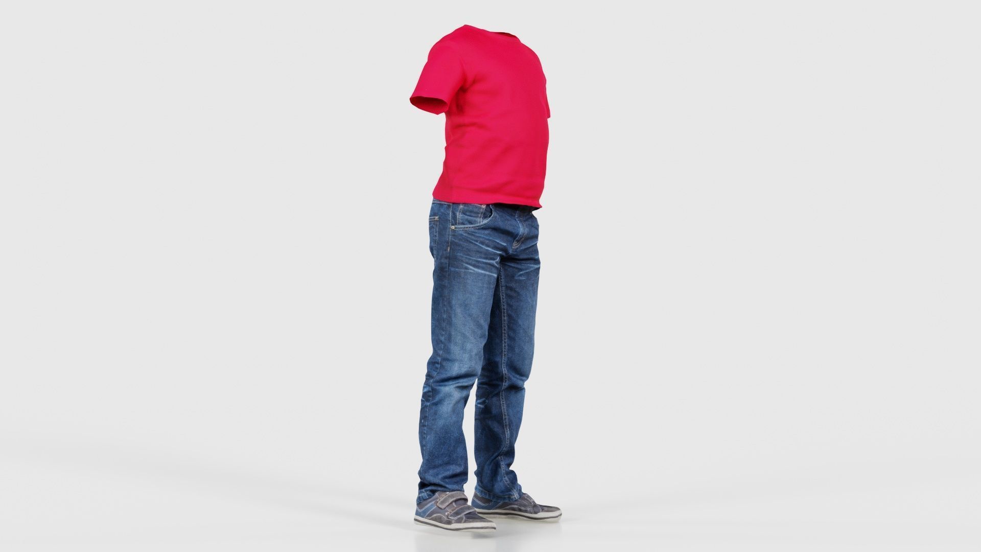 Kid 6 Low-poly 3D model_17