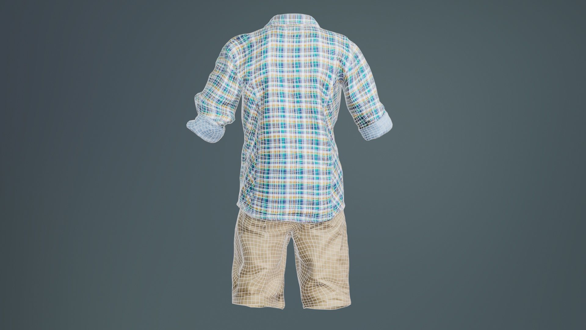 Kid 7 Low-poly 3D model_10