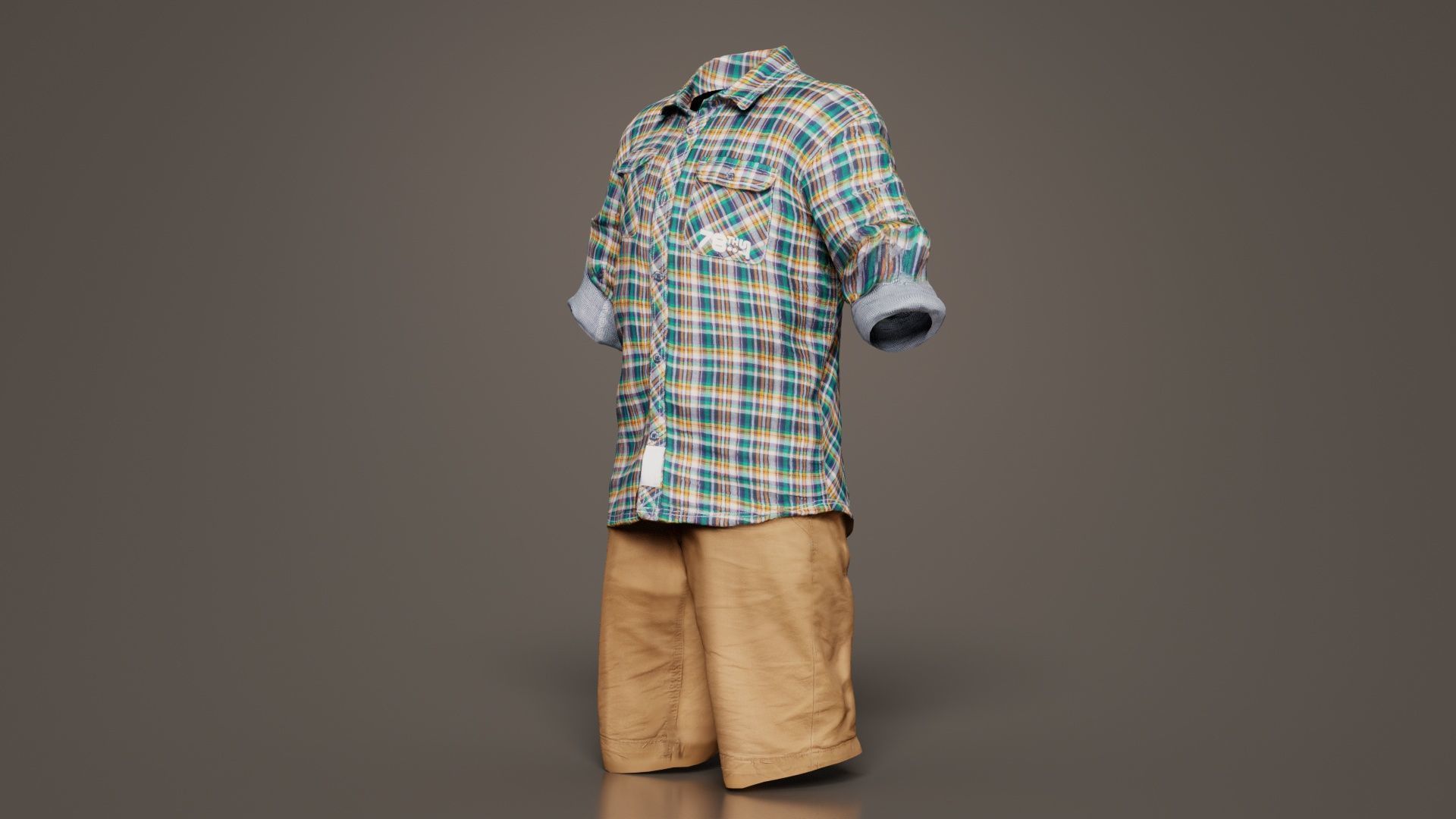 Kid 7 Low-poly 3D model_3