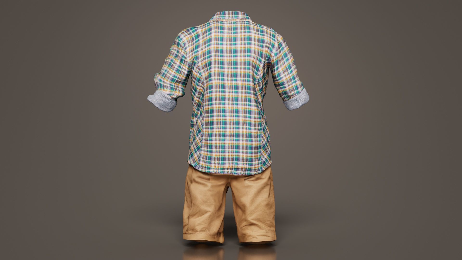 Kid 7 Low-poly 3D model_4