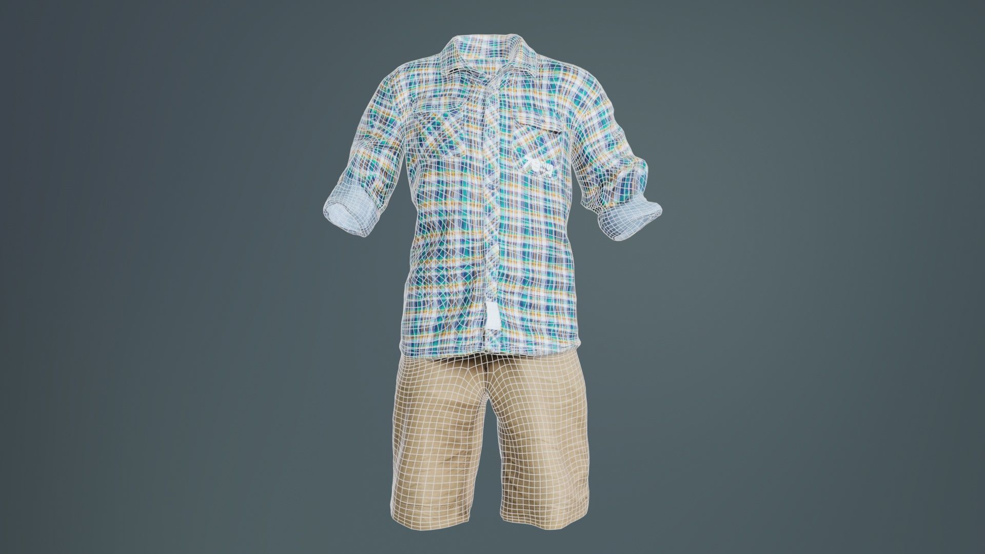 Kid 7 Low-poly 3D model_9