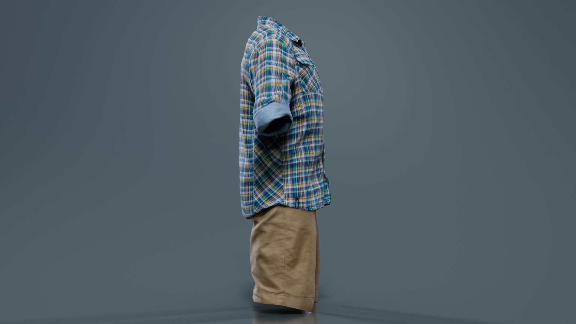 Kid 7 Low-poly 3D model_5