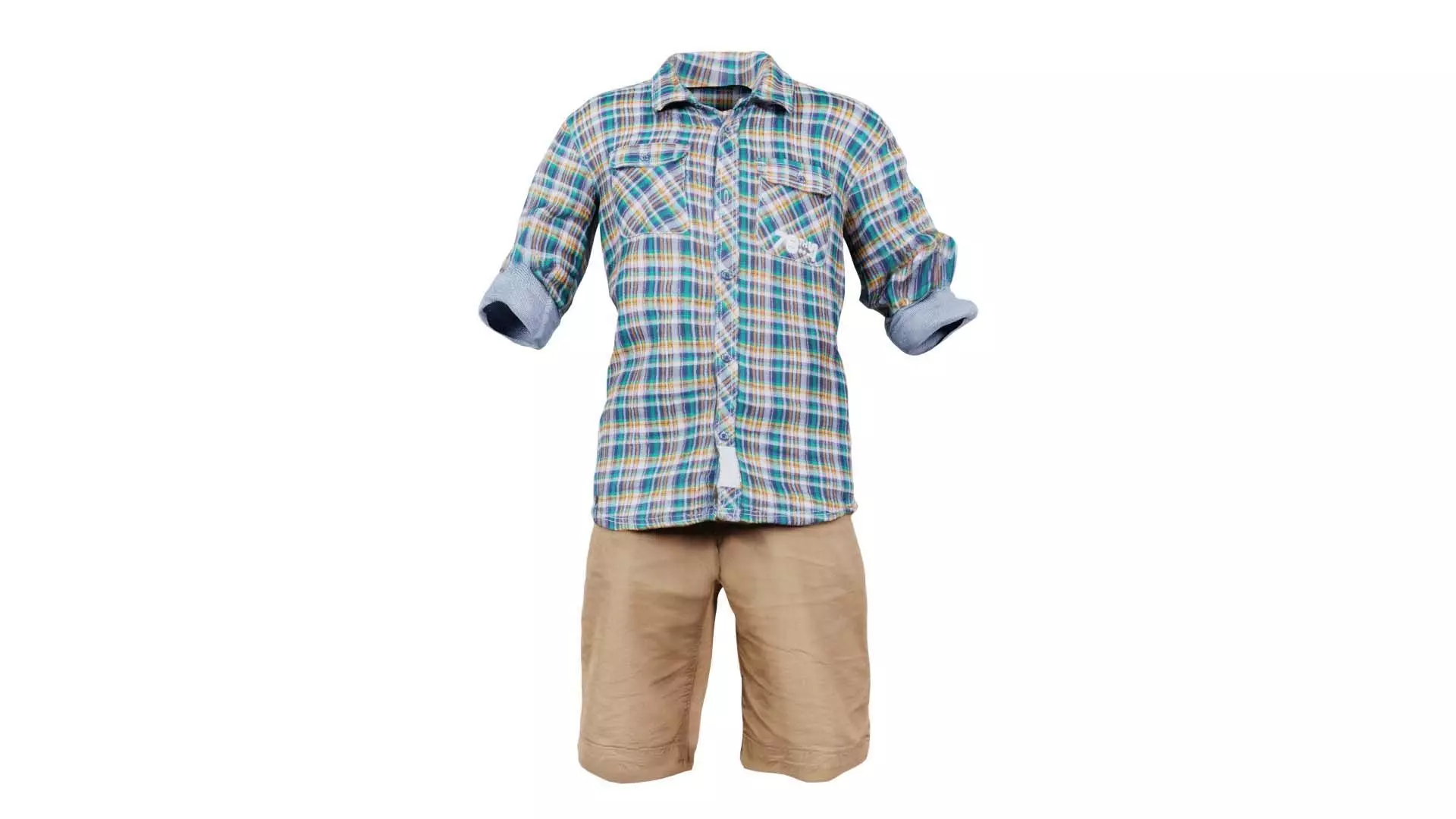 Kid 7 Low-poly 3D model_0