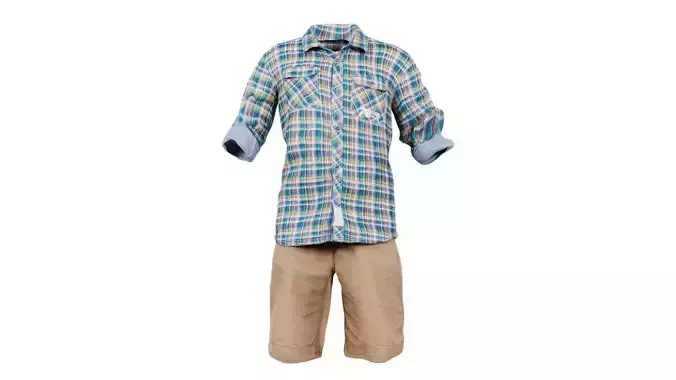 Kid 7 Low-poly 3D model Kid 7 Low-poly 3D model