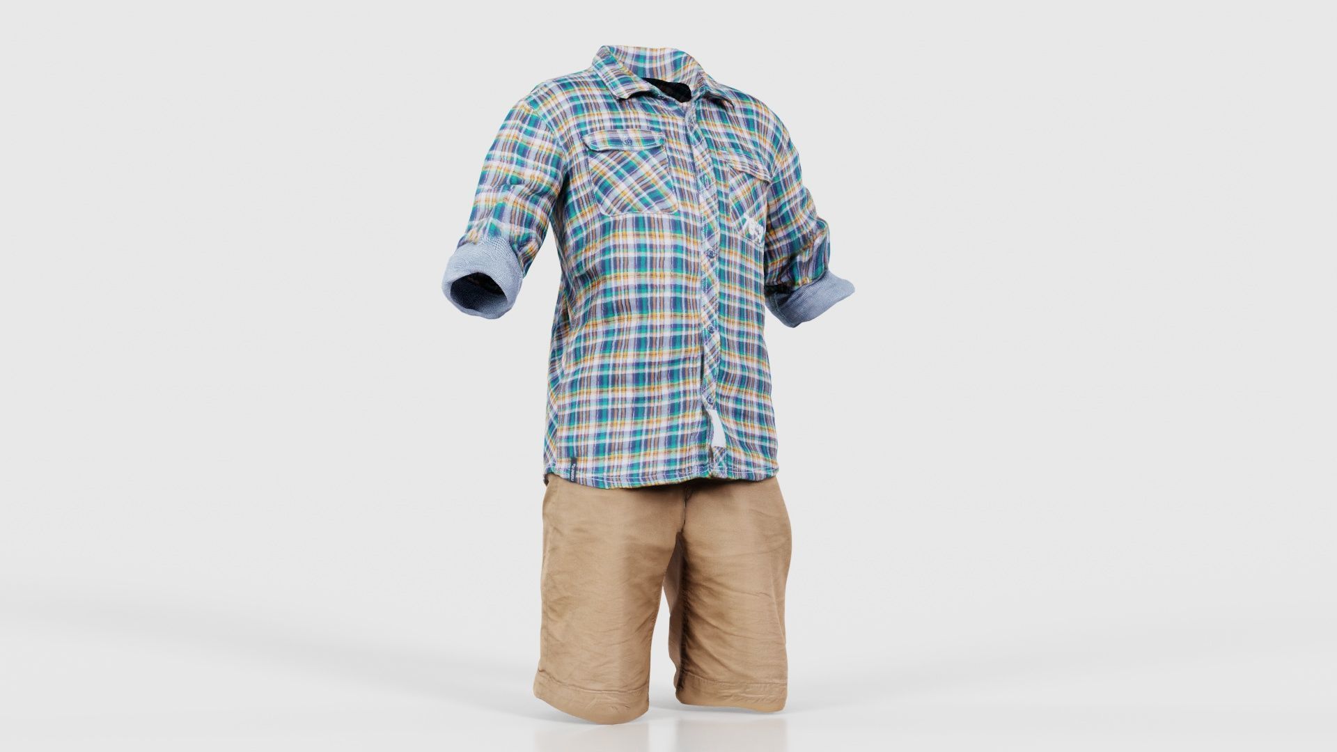 Kid 7 Low-poly 3D model_16