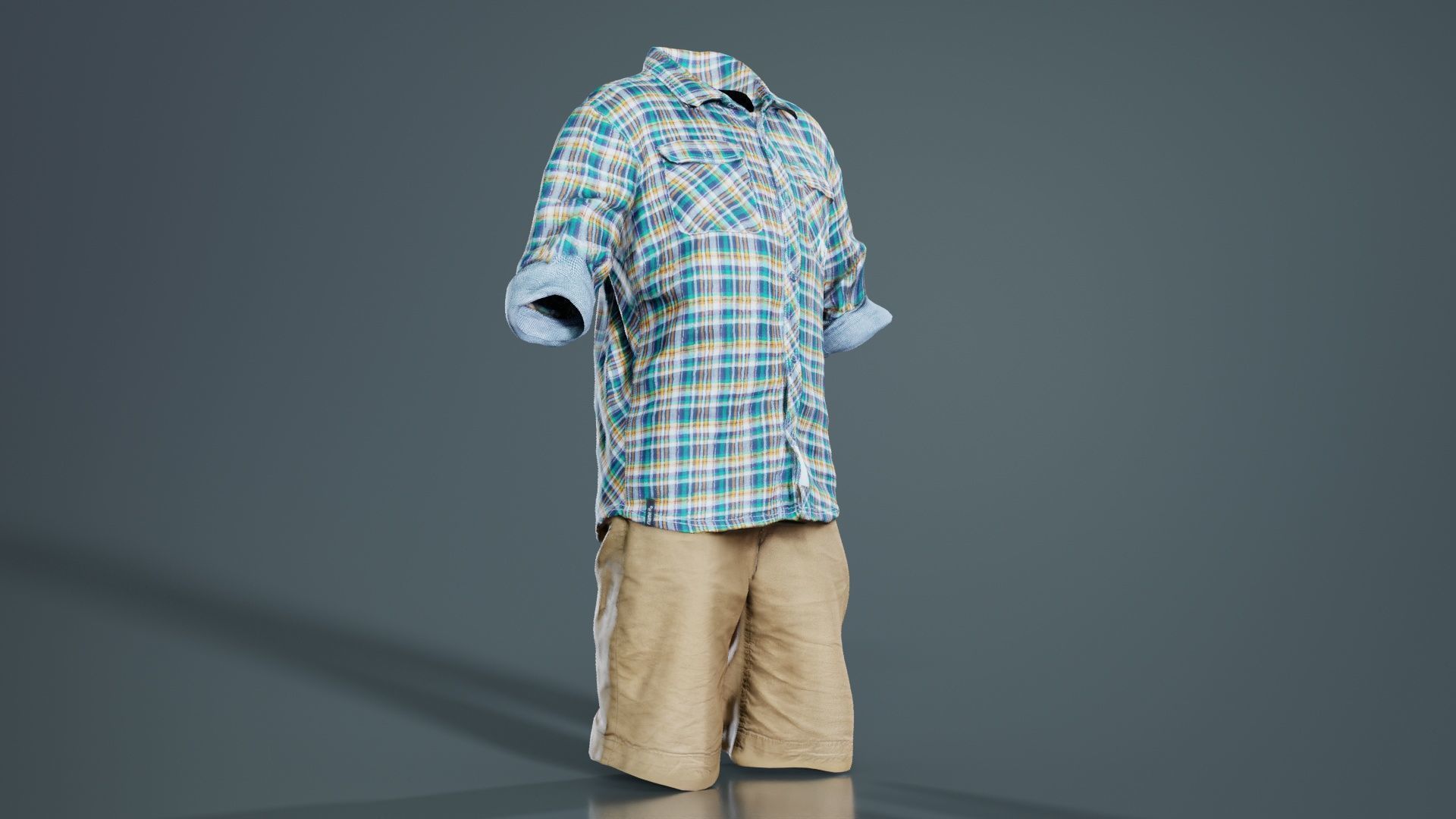 Kid 7 Low-poly 3D model_7