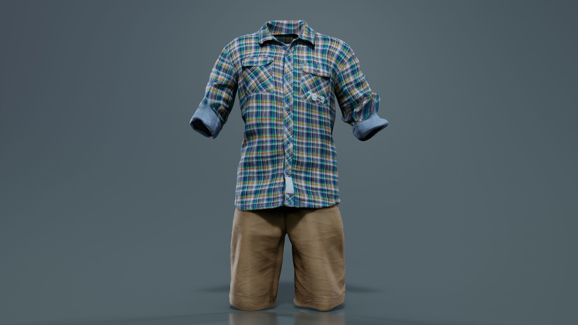 Kid 7 Low-poly 3D model_1