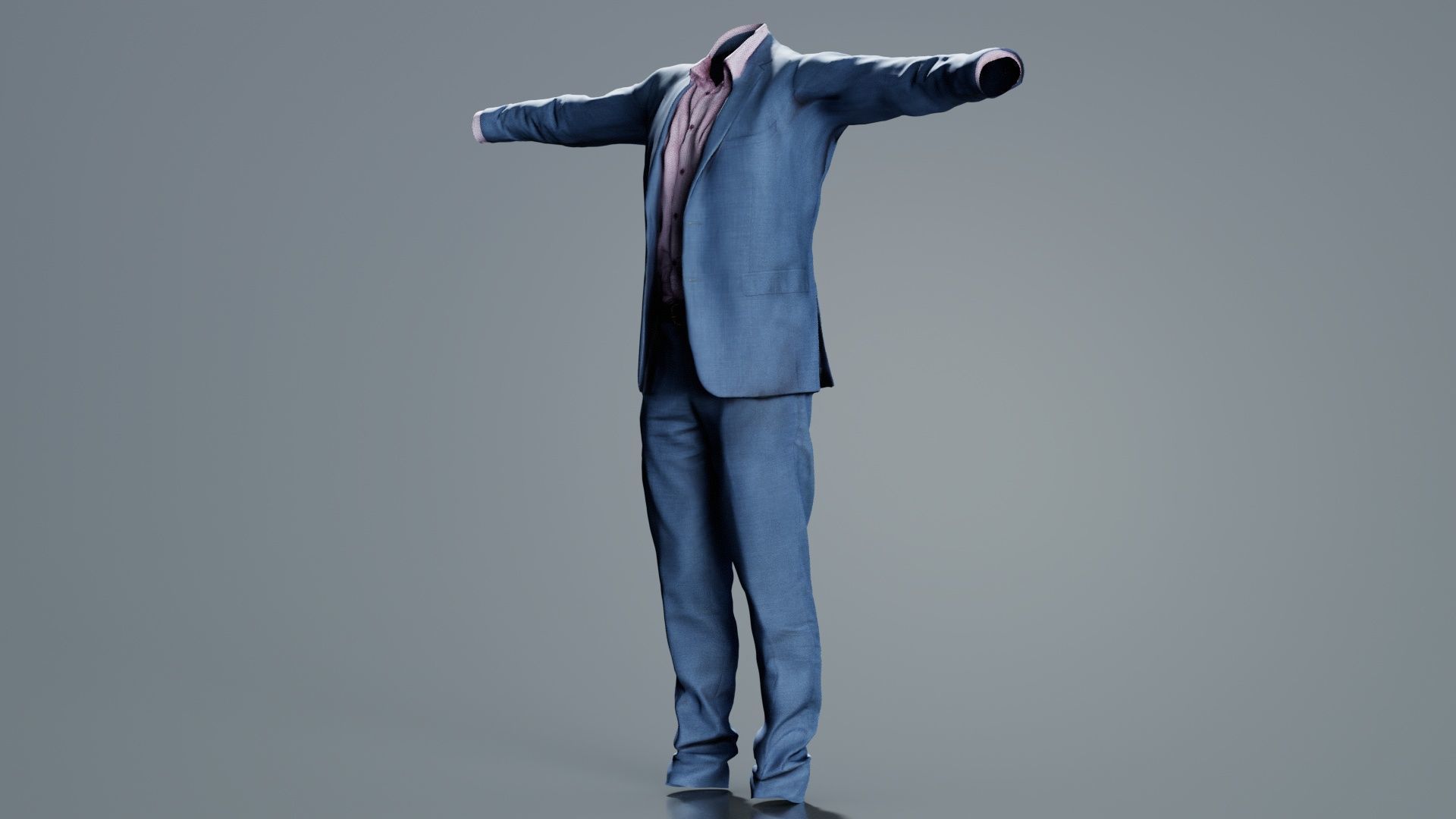 Business Costume 1 Low-poly 3D model_5