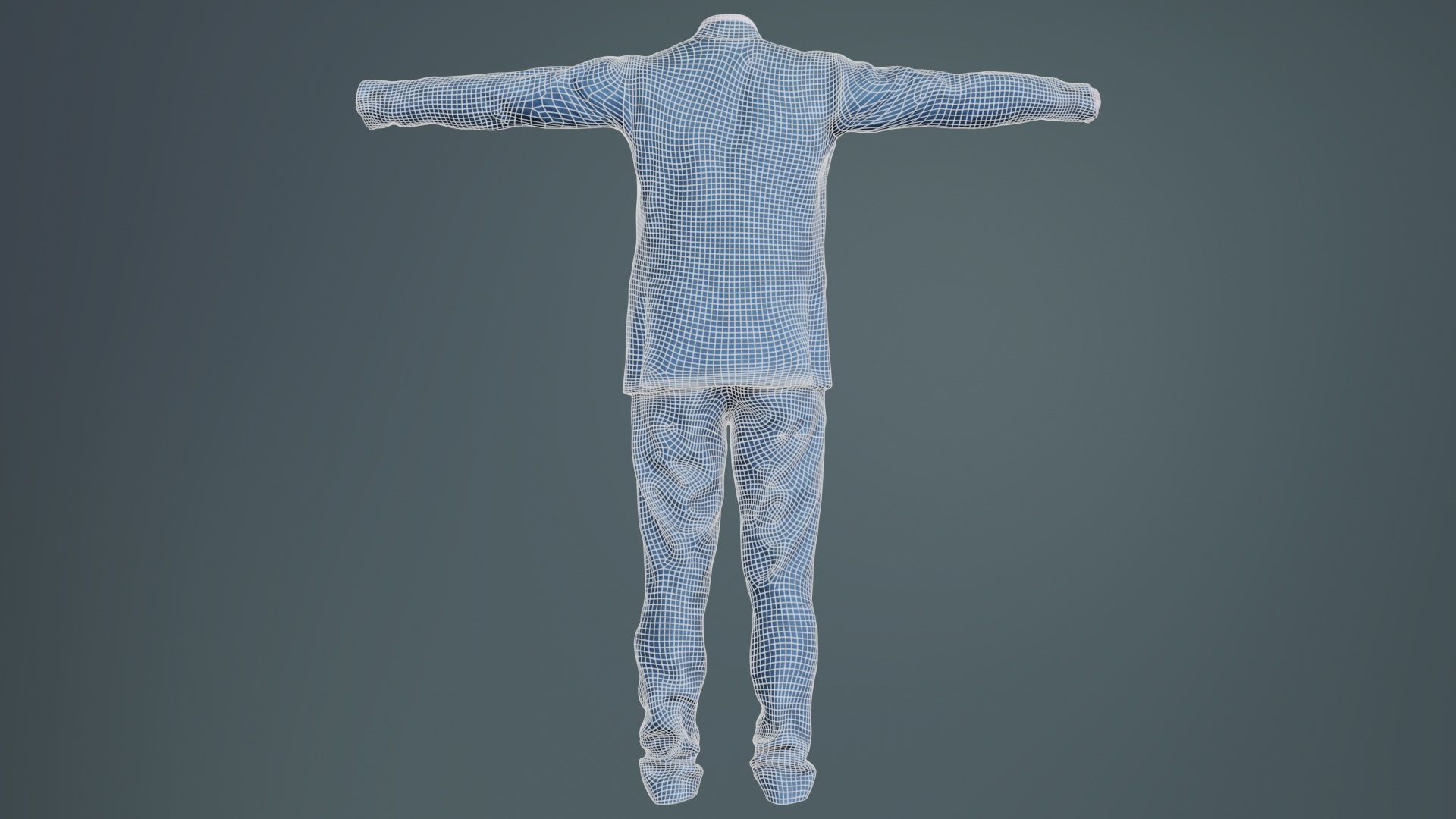 Business Costume 1 Low-poly 3D model_10